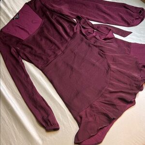 Express Deep Burgundy Women's Blouse